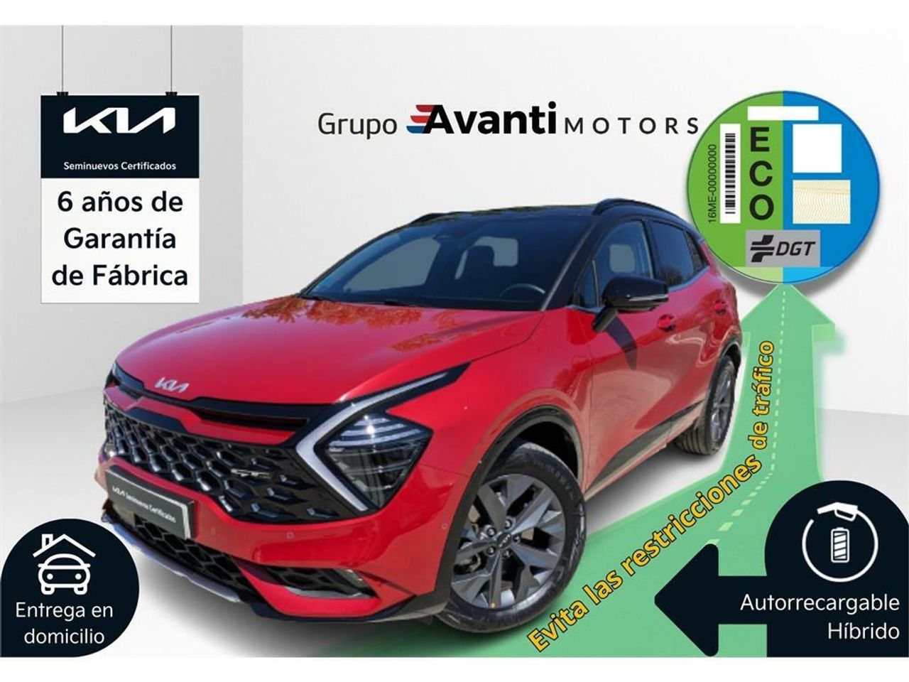 Kia Sportage 1.6 T-GDi HEV 171kW (230CV) GT-line 4×4